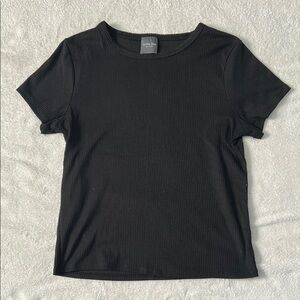 Olivia Rae Black Fitted Short Sleeve Tee